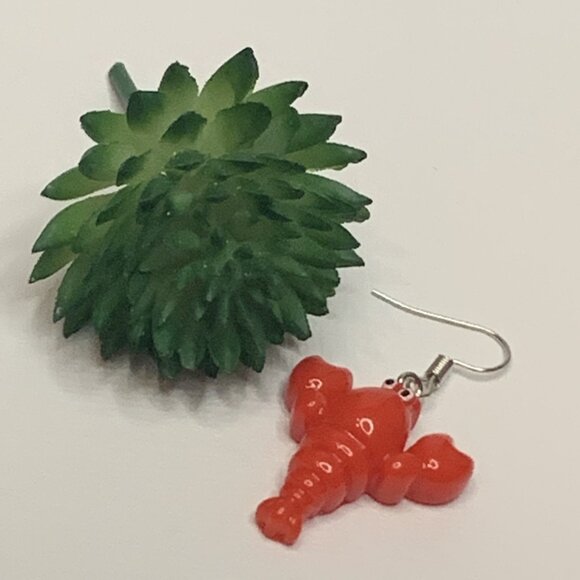 Lobster Earring, Funny Food Earring, Seafood Earring, Gift Idea, Shellfish - Picture 2 of 4